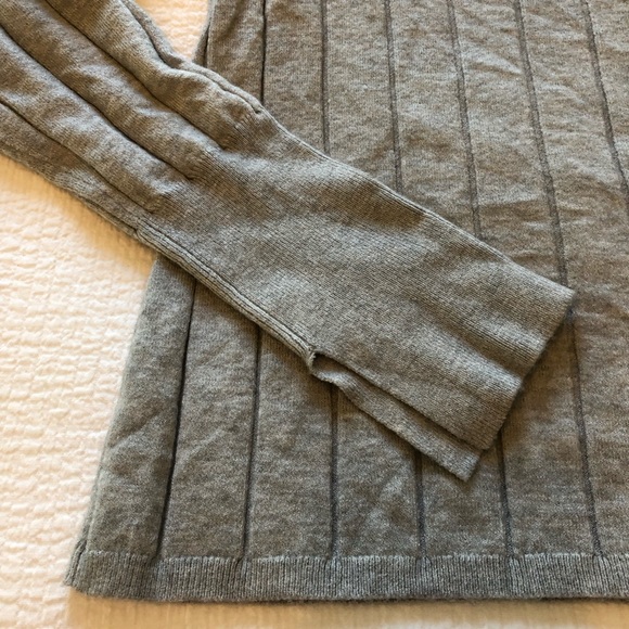 RACHEL PARCELL Easy Ribbed Sweater In Grey Heather - Picture 9 of 14